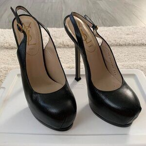 YSL Platform Black High Heel